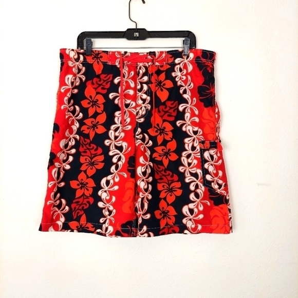 Banana Split Board Shorts Red Floral Swim Surf - Picture 1 of 6